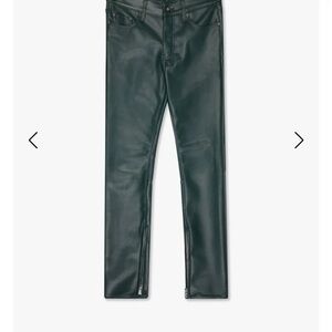 JEDI" SKINNY/STACKED FLARE JEAN DARK GREEN